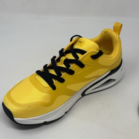 Skechers Tres Air Uno Revolution-Airy Sneakers Mens 8 Yellow Running Shoes - Picture 8 of 15